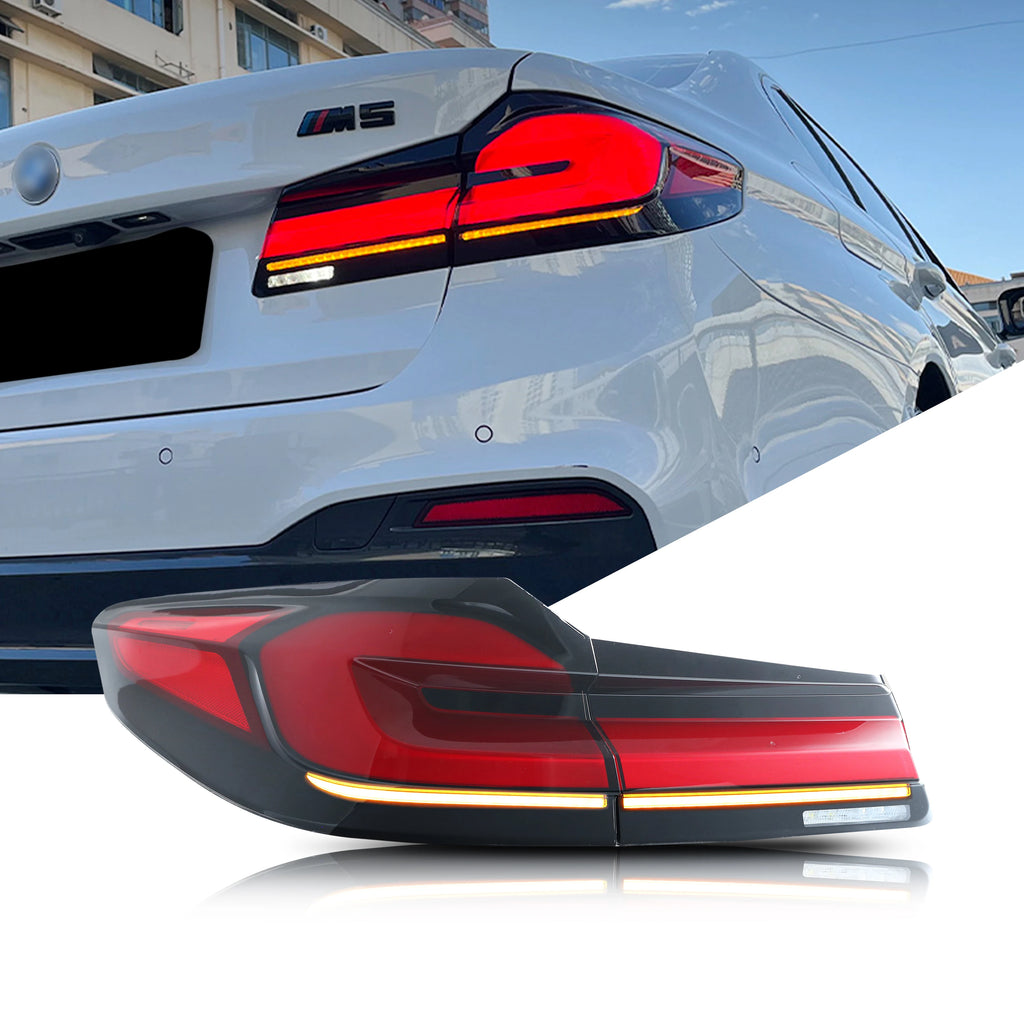 זוג פנסים אחוריים LED Facelift ל-BMW סדרה 5 G30 / M5 F90 (2017–2020)
