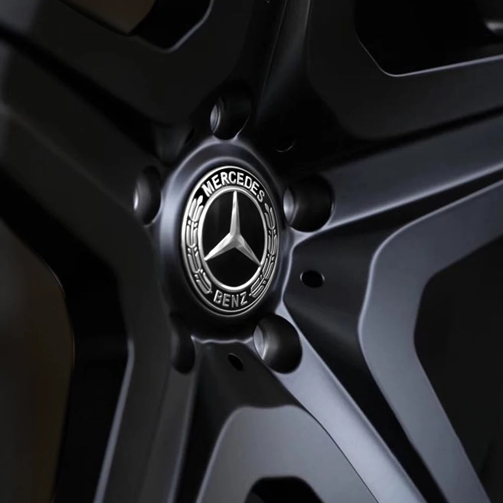 סט 4 מכסי מרכז מקוריים בסגנון Mercedes-Maybach – קוטר 75 מ"מ